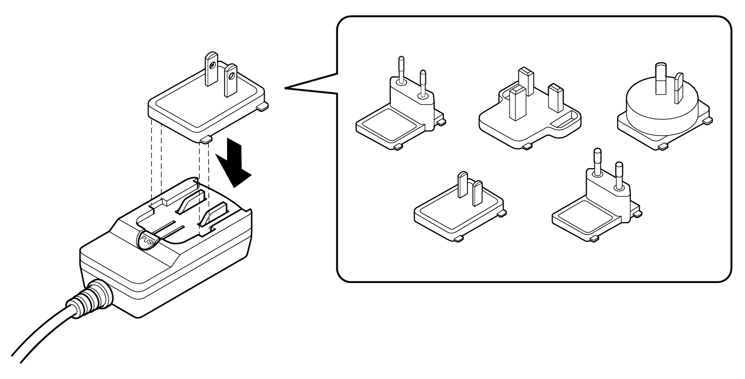 Conne AC adapter 1 DP500BT